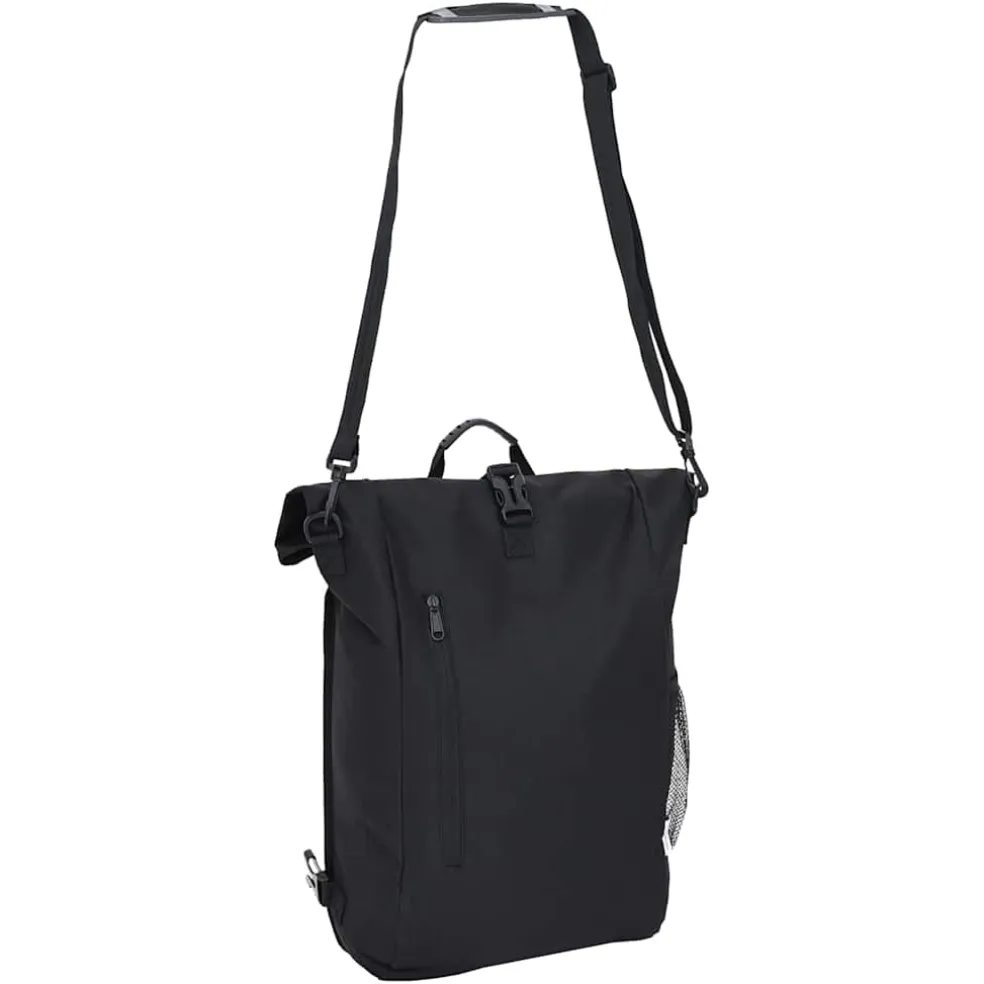 vidaXL Fietstas Zwart 31 x 13 x 58 cm Polyester