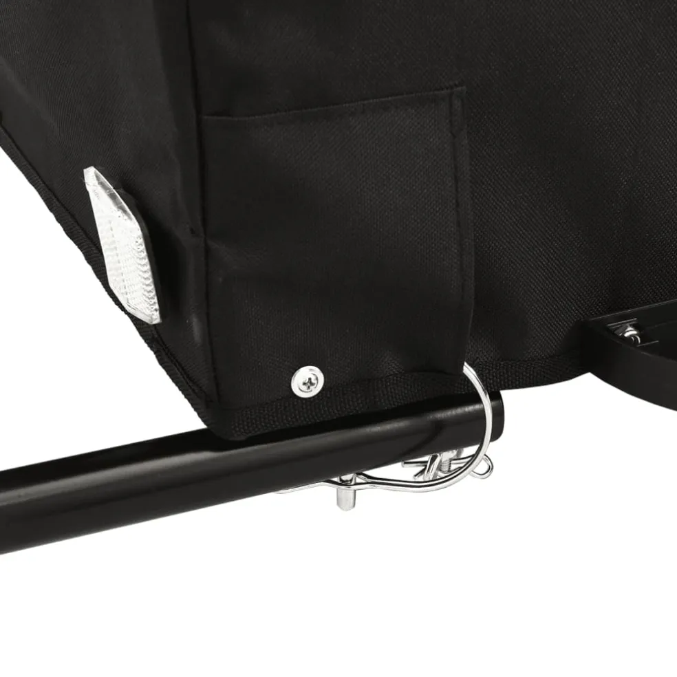 vidaXL Fietstrailer 30 kg ijzer zwart en groen