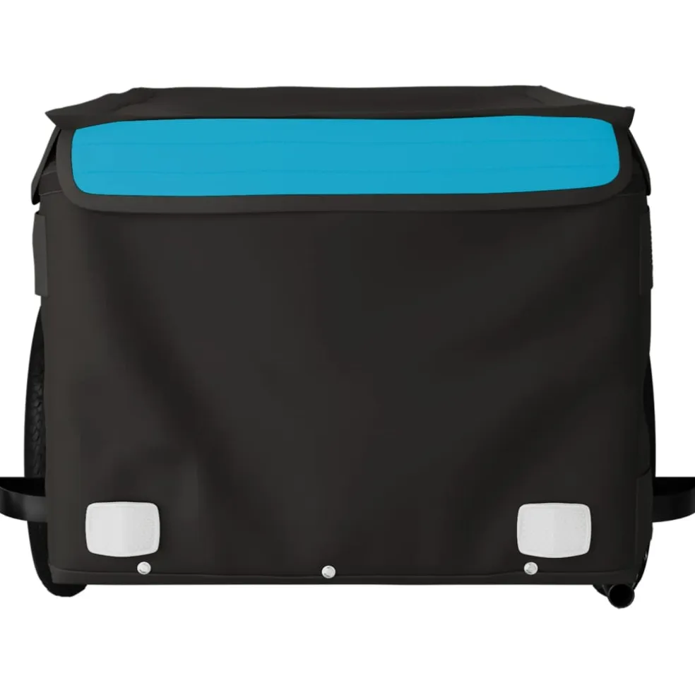 vidaXL Fietstrailer 30 kg ijzer zwart en groen