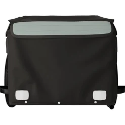 vidaXL Fietstrailer 30 kg ijzer zwart en grijs