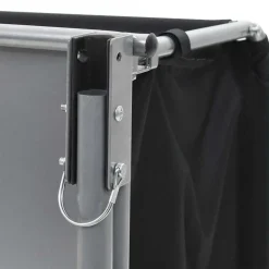 vidaXL Fietstrailer 65 kg zwart en geel