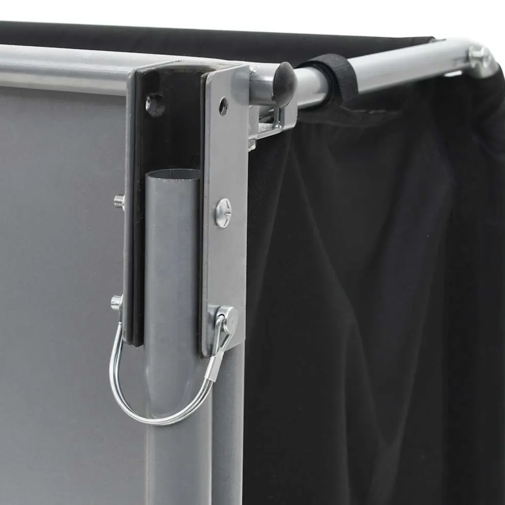 vidaXL Fietstrailer 65 kg zwart en geel