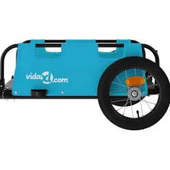 vidaXL Fietstrailer oxford stof en ijzer blauw