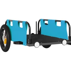 vidaXL Fietstrailer oxford stof en ijzer blauw