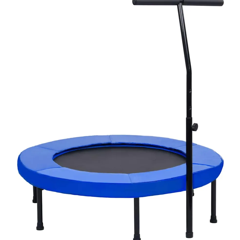 vidaXL Fitnesstrampoline met handgreep en veiligheidsmat 102 cm
