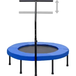 vidaXL Fitnesstrampoline met handgreep en veiligheidsmat 102 cm