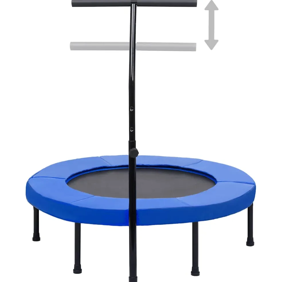 vidaXL Fitnesstrampoline met handgreep en veiligheidsmat 102 cm