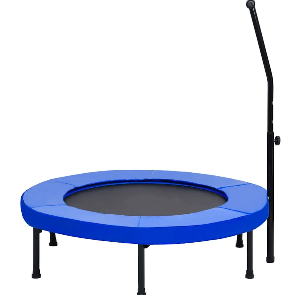 vidaXL Fitnesstrampoline met handgreep en veiligheidsmat 102 cm