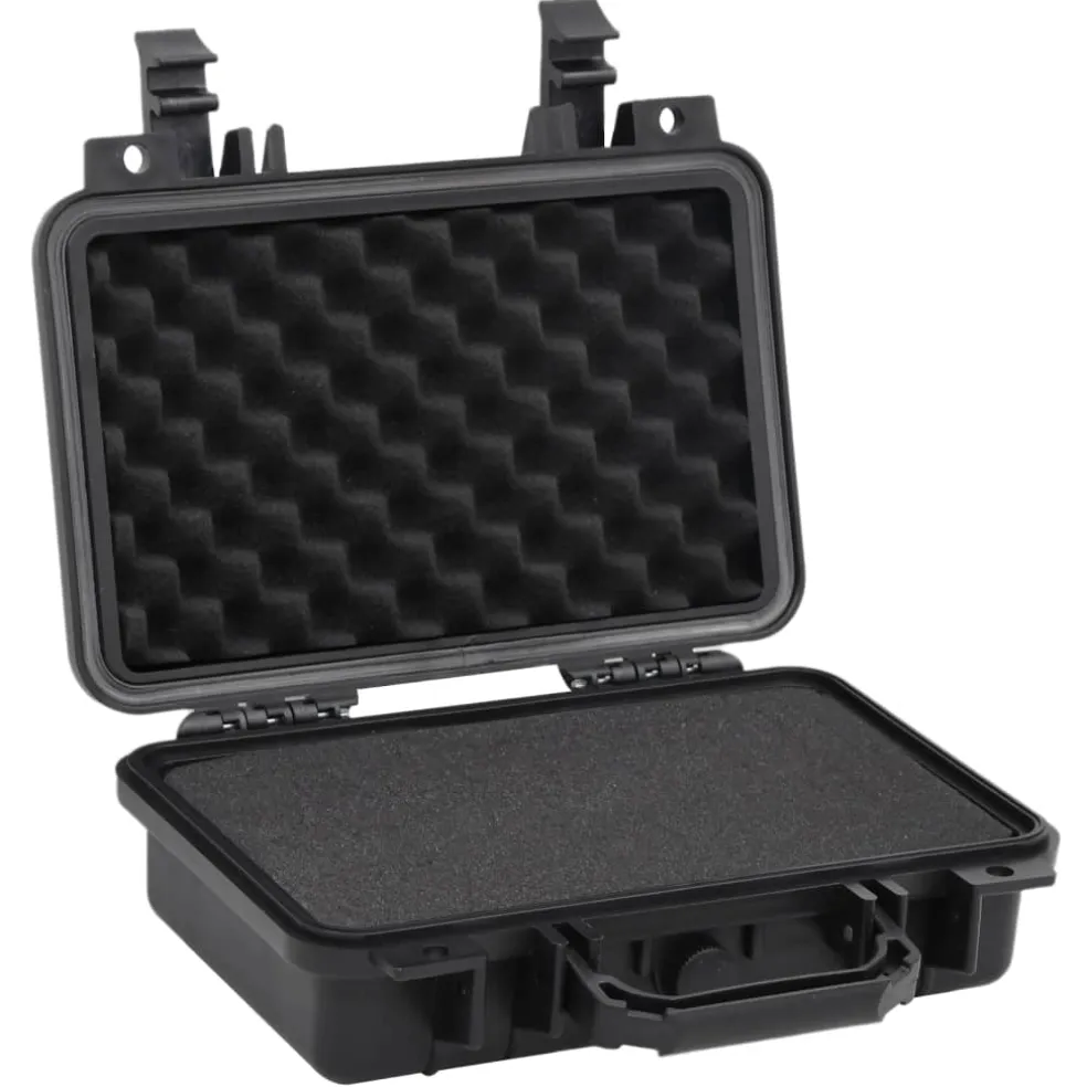 vidaXL Flightcase draagbaar 30x22x10 cm PP zwart