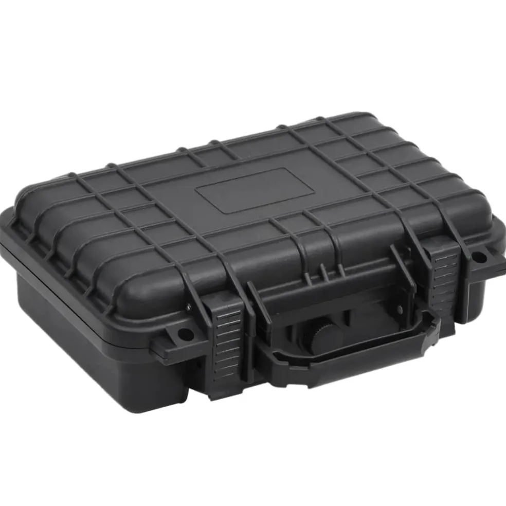 vidaXL Flightcase draagbaar 30x22x10 cm PP zwart