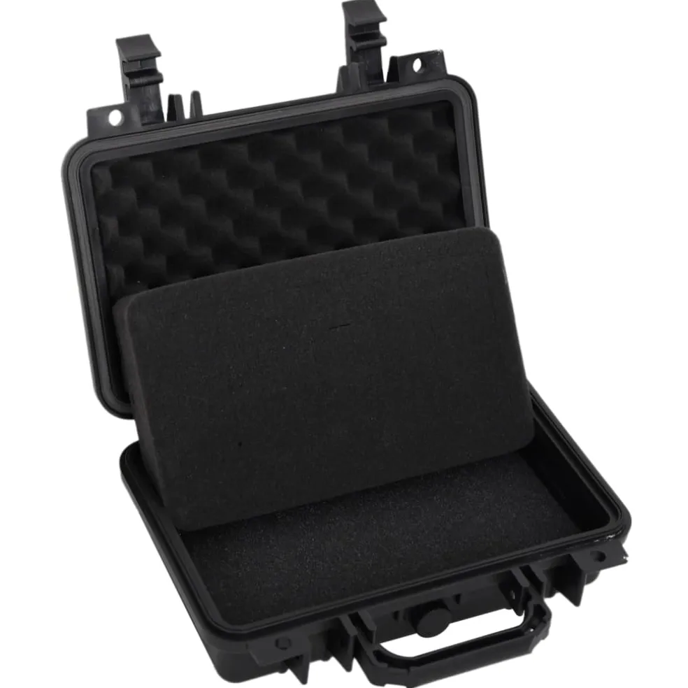 vidaXL Flightcase draagbaar 30x22x10 cm PP zwart