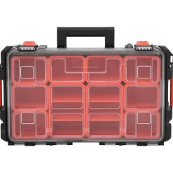 vidaXL Flightcase draagbaar 55,5x34,5x13,5 cm PP zwart