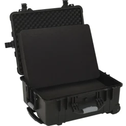 vidaXL Flightcase op wieltjes 58x45x27 cm PP zwart