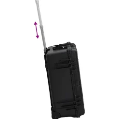 vidaXL Flightcase op wieltjes 58x45x27 cm PP zwart