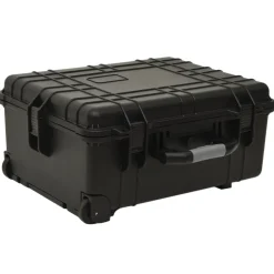 vidaXL Flightcase op wieltjes 58x45x27 cm PP zwart