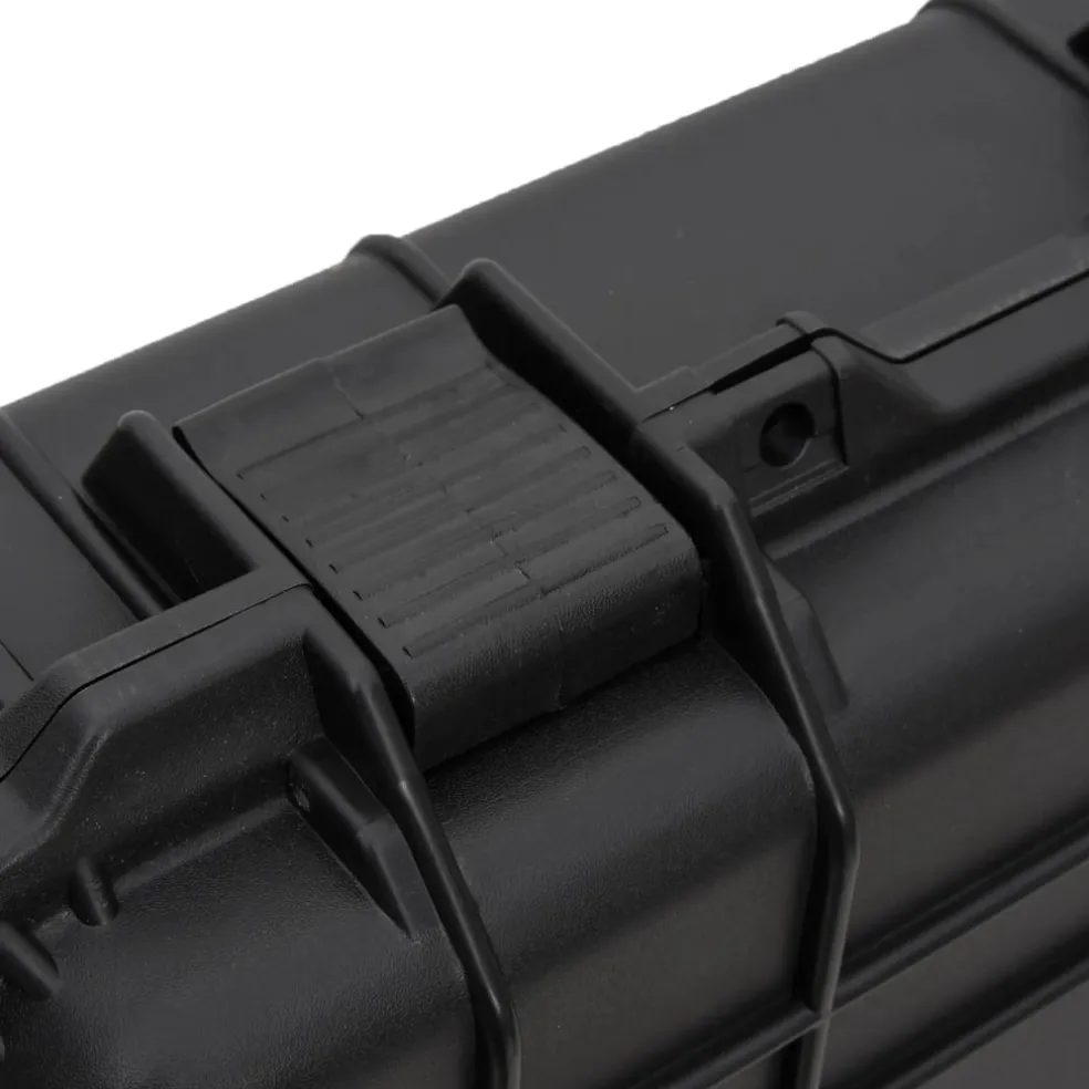 vidaXL Flightcase op wieltjes 96x42x16 cm PP zwart