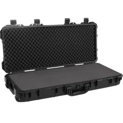 vidaXL Flightcase op wieltjes 96x42x16 cm PP zwart