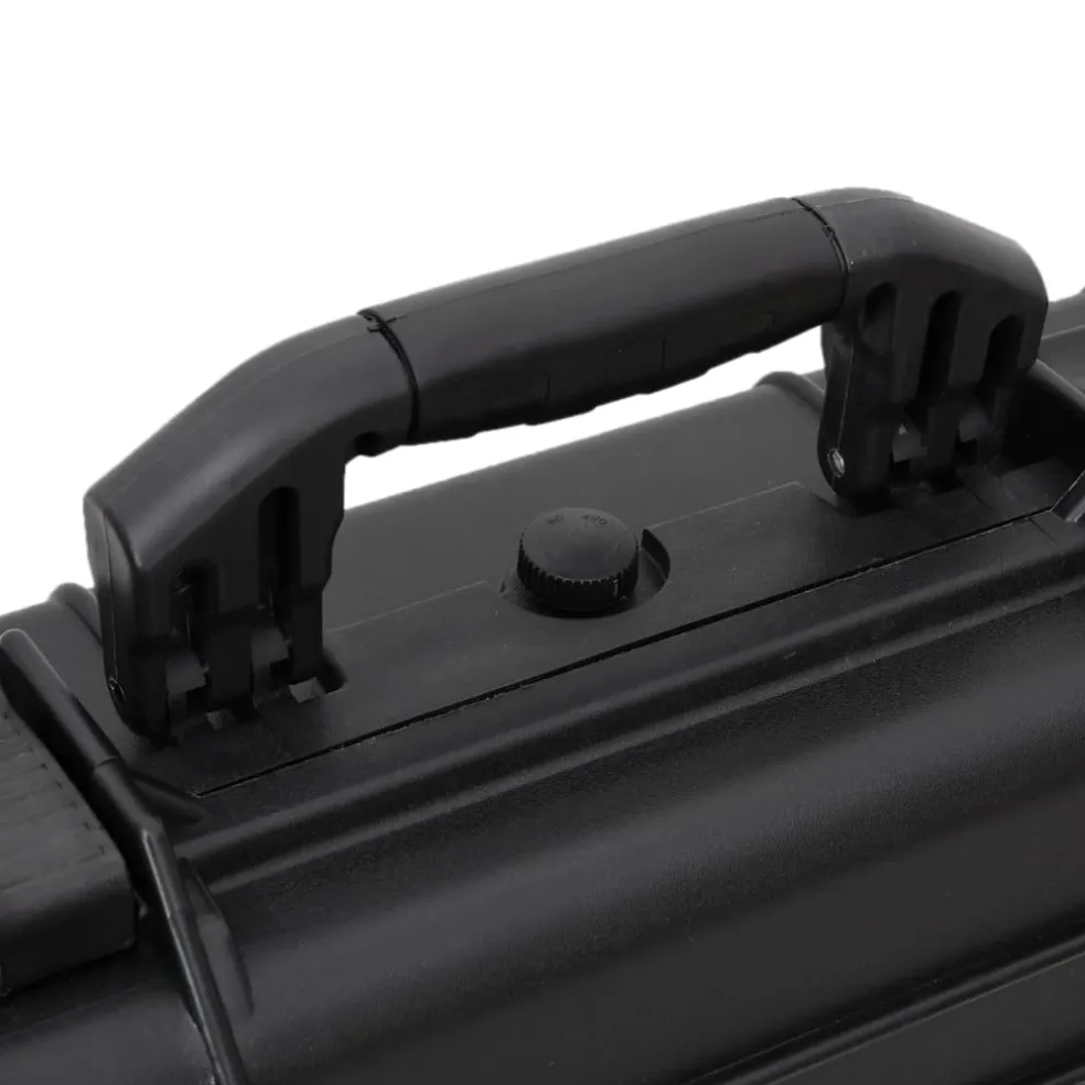 vidaXL Flightcase op wieltjes 96x42x16 cm PP zwart