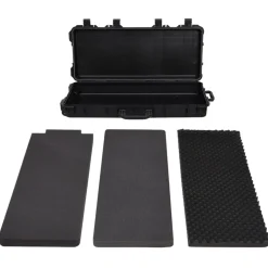 vidaXL Flightcase op wieltjes 96x42x16 cm PP zwart
