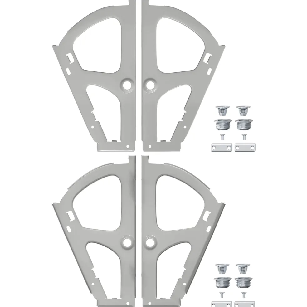 vidaXL Flip lade scharnier 2 st Zilver 235 x 155 x 30 mm IJzer