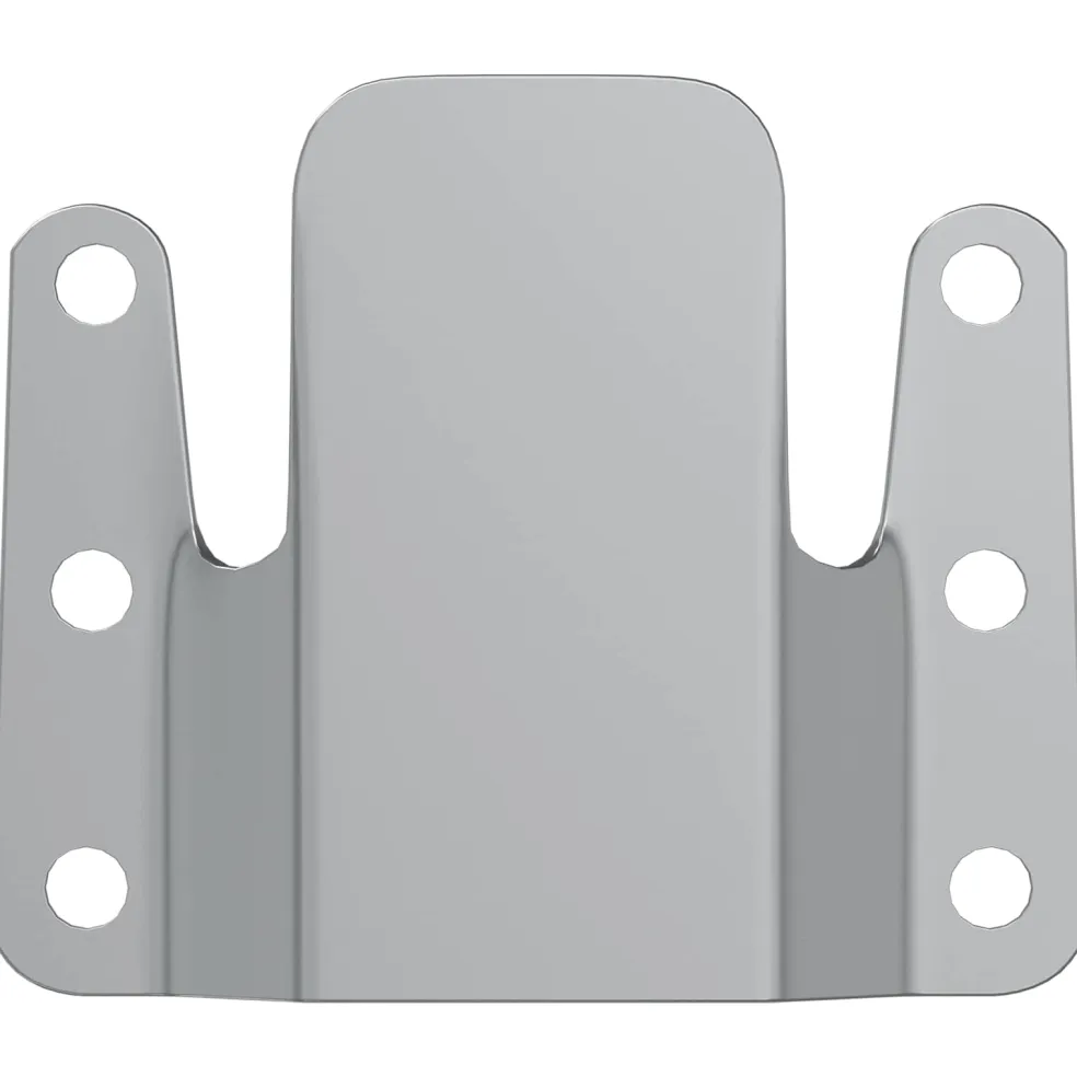 vidaXL Flush Mount Beugel 419 Zilver 75 x 66 x 1,4 mm Staal