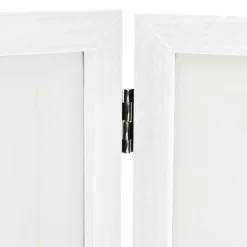 vidaXL Fotolijst drieluik 28x18 cm+2x(13x18 cm) wit