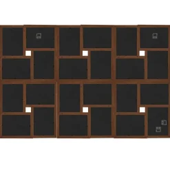 vidaXL Fotolijst voor 24x(10x15 cm) foto MDF donkerbruin