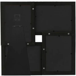 vidaXL Fotolijst voor 4x(10x15 cm) foto MDF zwart