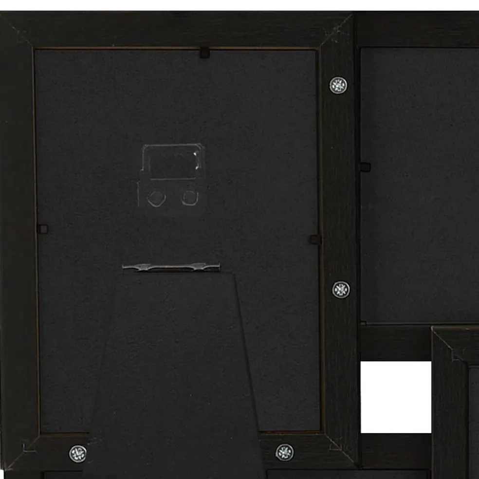 vidaXL Fotolijst voor 4x(10x15 cm) foto MDF zwart