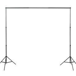 vidaXL Fotostudioset met achtergronden, lampen en paraplu's