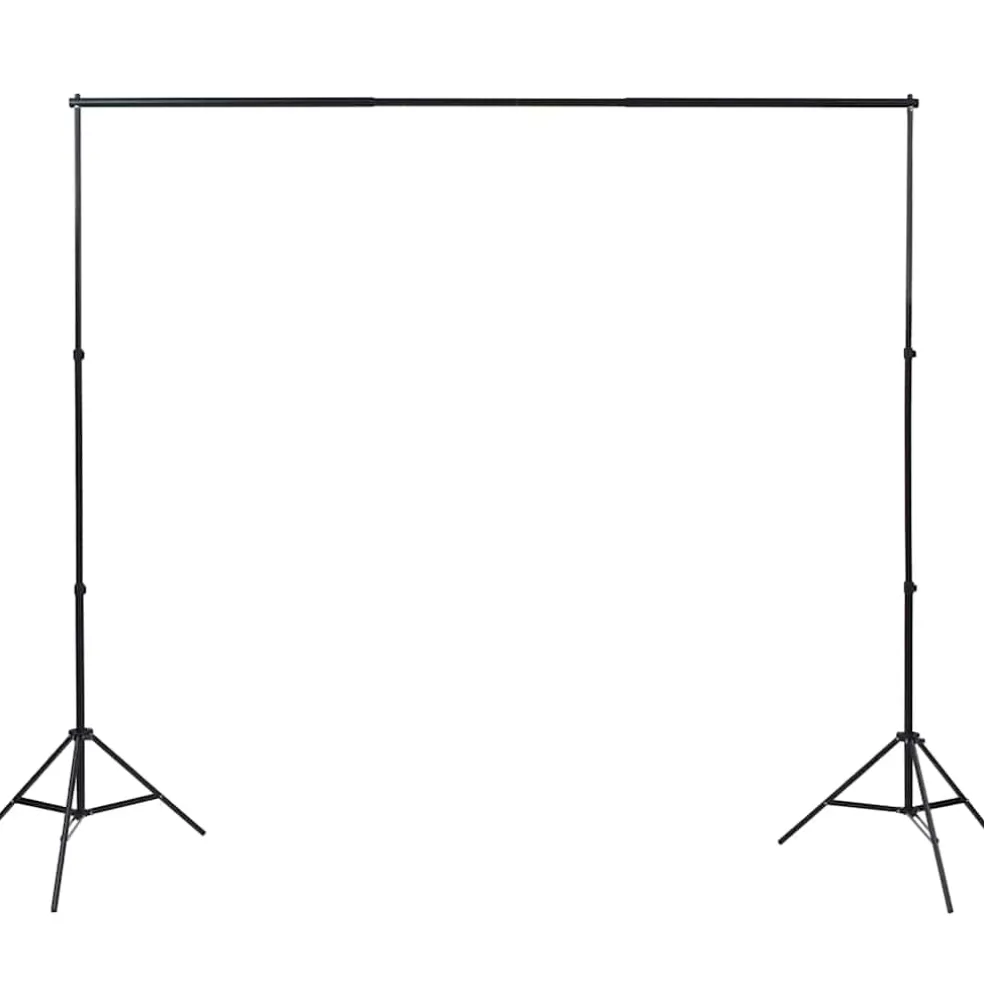 vidaXL Fotostudioset met achtergronden, lampen en paraplu's