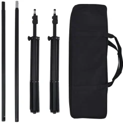 vidaXL Fotostudioset met achtergronden, lampen en paraplu's