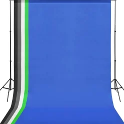 vidaXL Fotostudioset met achtergrond en softboxlamp