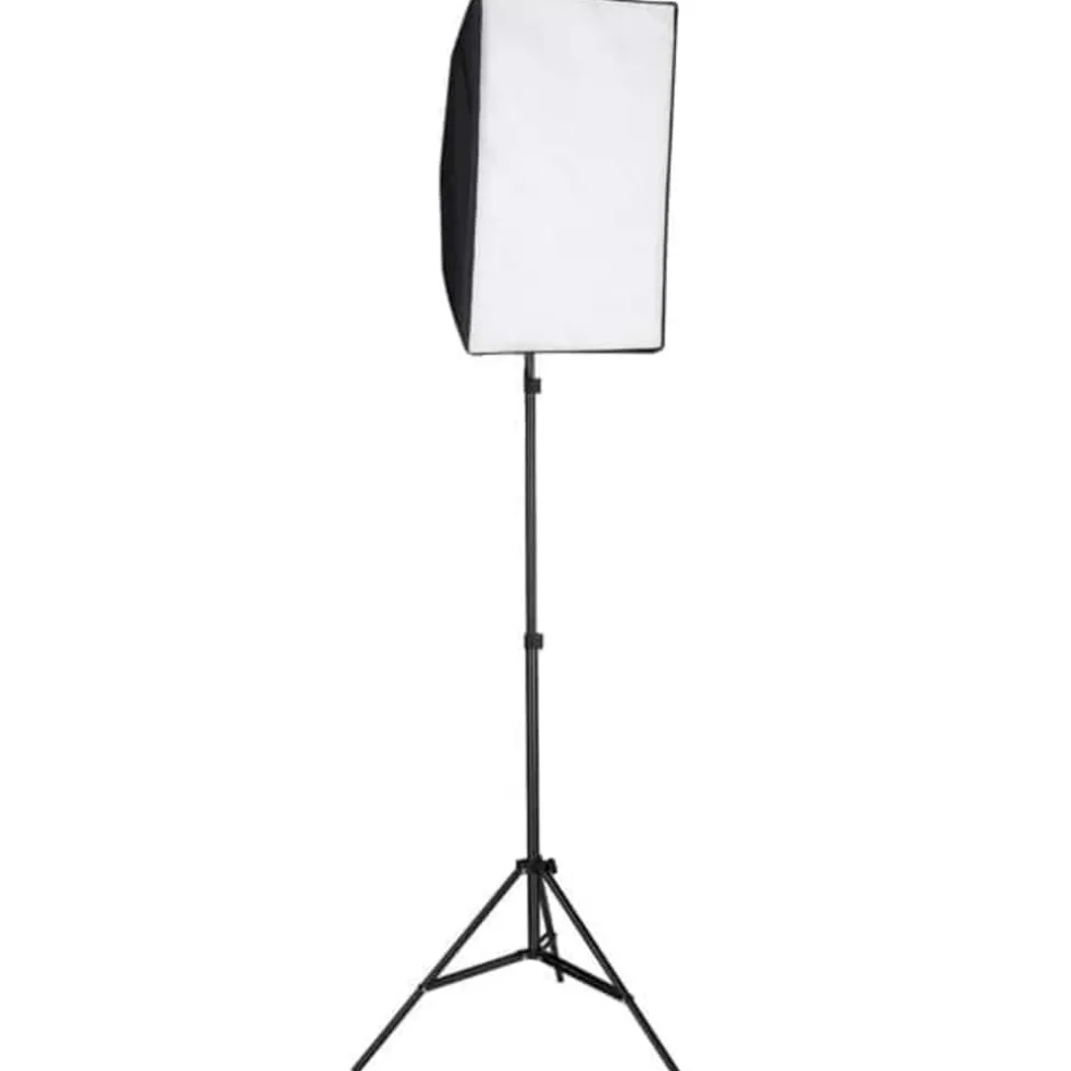 vidaXL Fotostudioset met achtergrond en softboxlamp