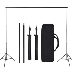 vidaXL Fotostudioset met achtergrond en softboxlamp