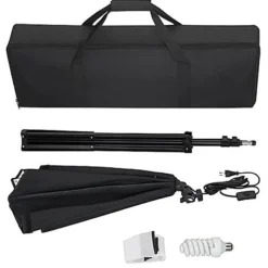 vidaXL Fotostudioset met achtergrond en softboxlamp