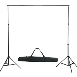 vidaXL Fotostudioset met achtergrond, lampen en paraplu's