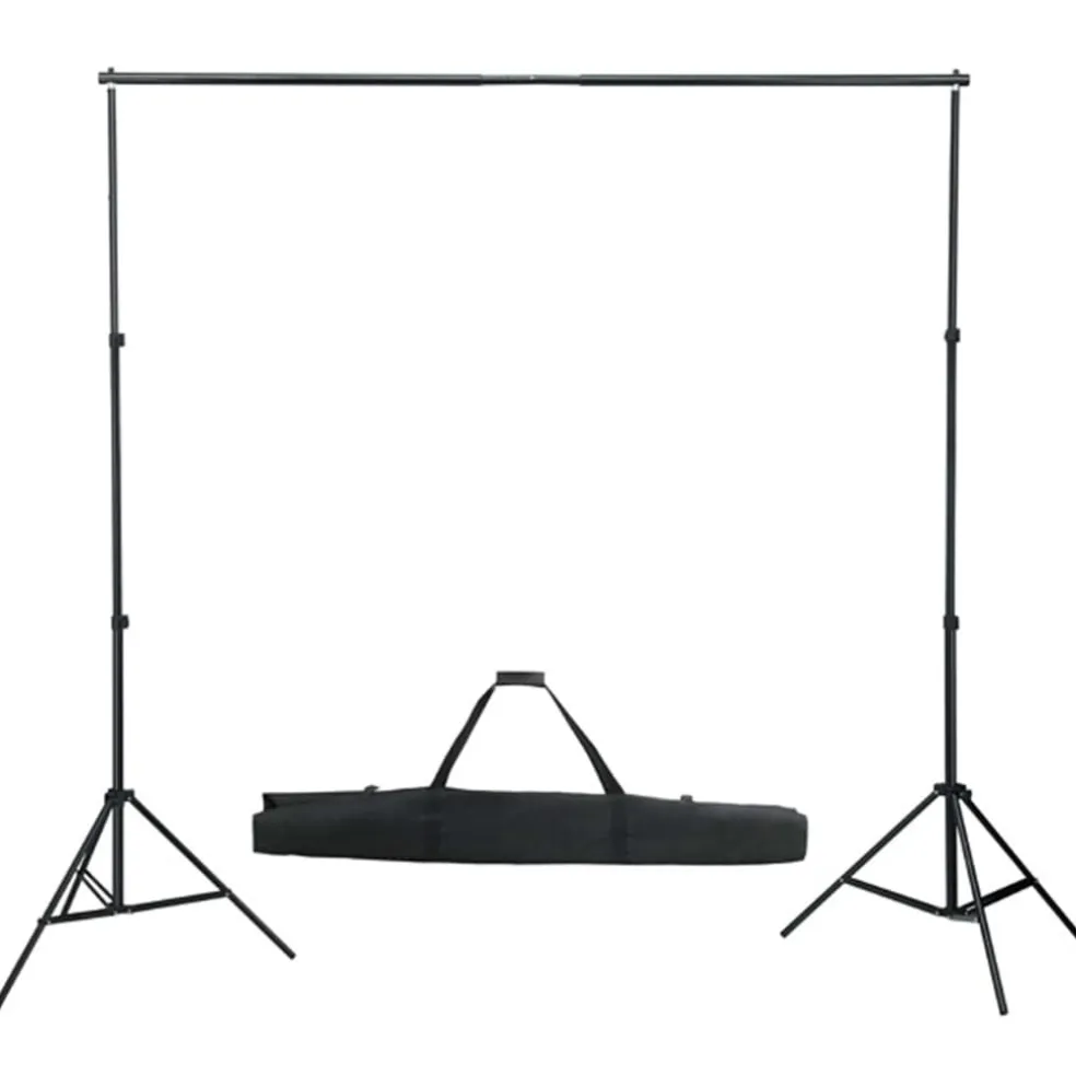 vidaXL Fotostudioset met achtergrond, lampen en paraplu's