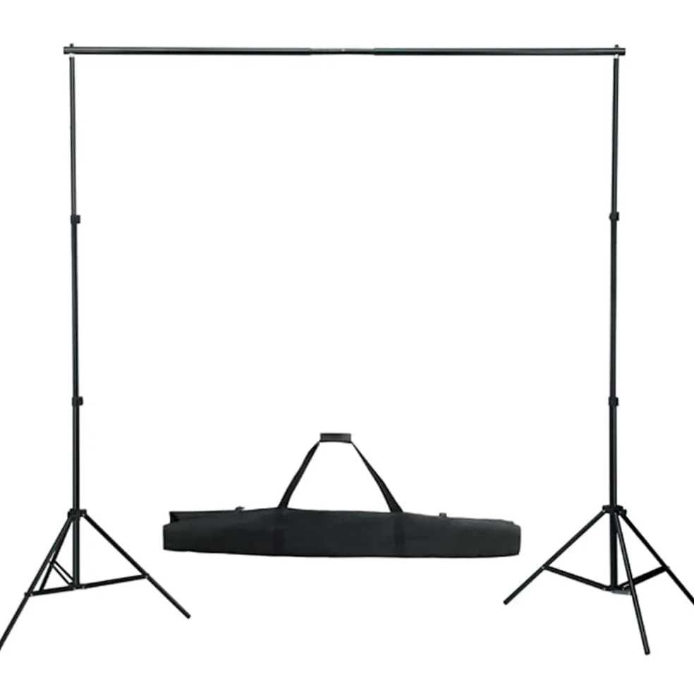 vidaXL Fotostudioset met achtergrond, lampen en paraplu's