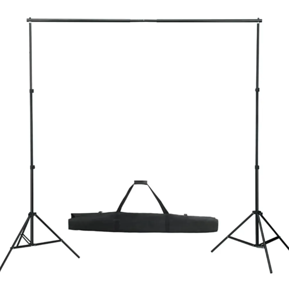 vidaXL Fotostudioset met lampen, paraplu's, achtergrond en reflector