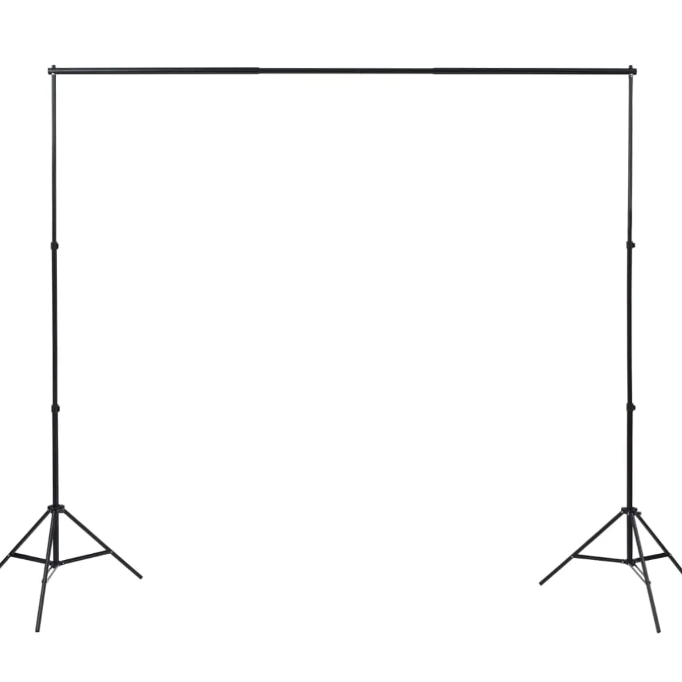 vidaXL Fotostudioset met softboxlampen en achtergronden