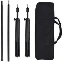 vidaXL Fotostudioset met softboxlampen en achtergronden