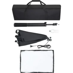 vidaXL Fotostudioset met softboxlampen en achtergronden