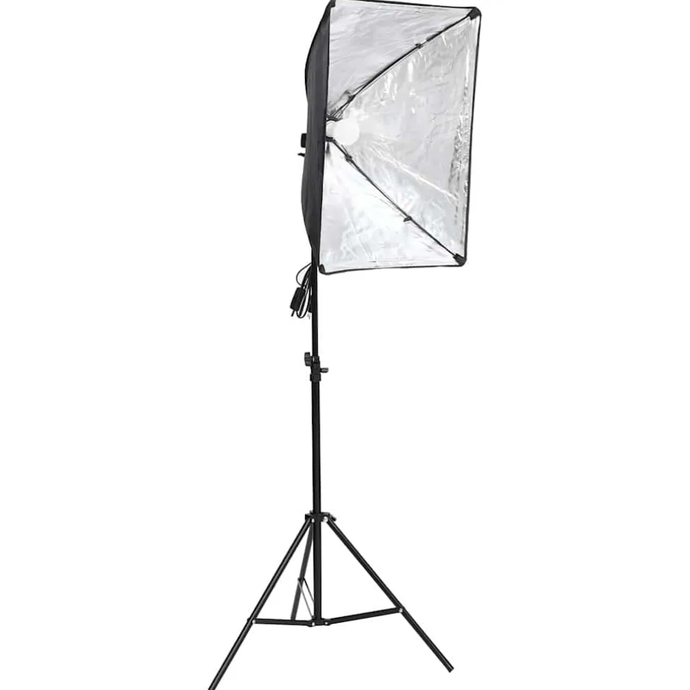 vidaXL Fotostudioset met softboxlamp, achtergrond en reflector