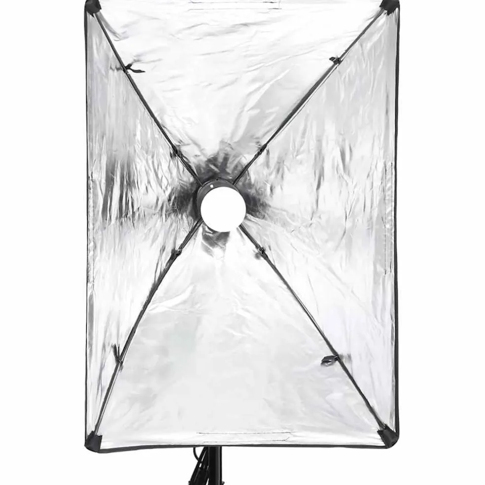 vidaXL Fotostudioset met softboxlamp, achtergrond en reflector
