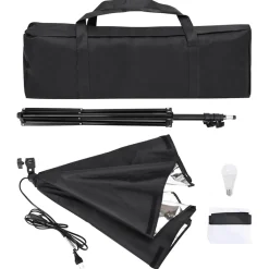 vidaXL Fotostudioset met softboxlamp, achtergrond en reflector
