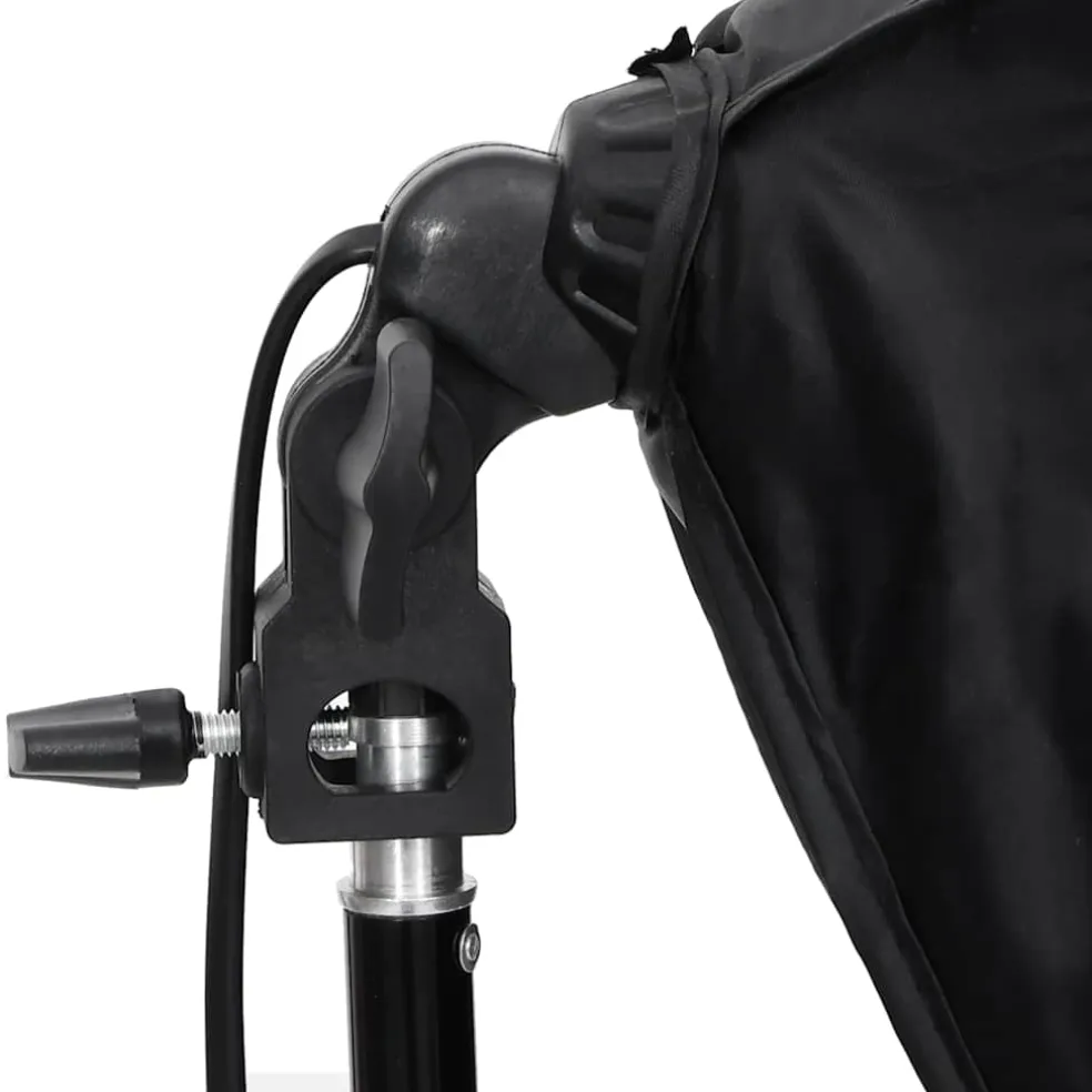 vidaXL Fotostudioset met softboxlamp, achtergrond en reflector