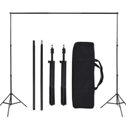 vidaXL Fotostudioset met softboxlamp en achtergrond