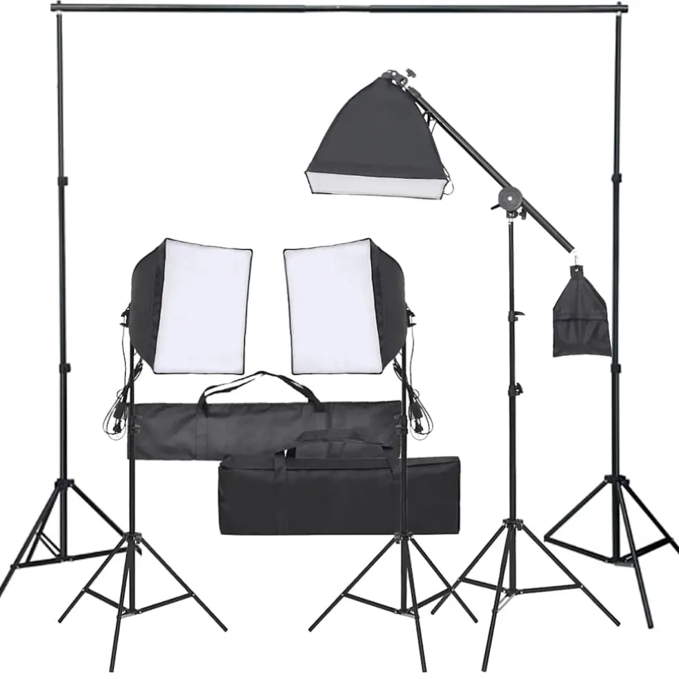 vidaXL Fotostudioset met verlichtingsset