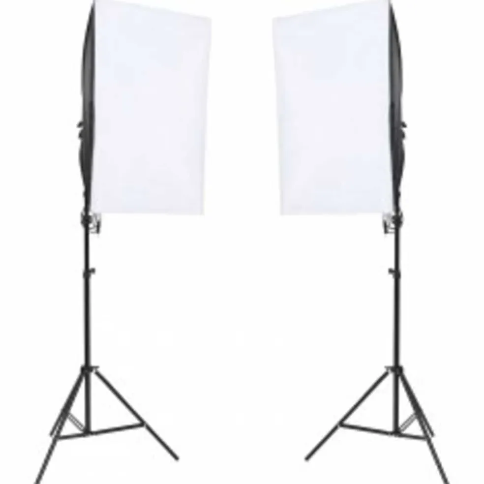 vidaXL Fotostudioset met verlichtingsset en achtergrond